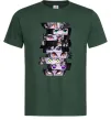 Чоловіча футболка Demon Slayer eyes Темно-зелений фото