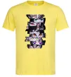 Чоловіча футболка Demon Slayer eyes Лимонний фото