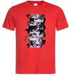 Чоловіча футболка Demon Slayer eyes Червоний фото