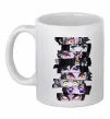 Чашка керамічна Demon Slayer eyes Білий фото