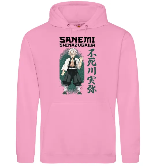 Женская толстовка (худи) Demon Slayer Sanemi Розовый фото