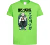 Детская футболка Demon Slayer Sanemi Лаймовый фото