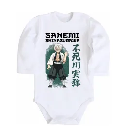 Детский боди Demon Slayer Sanemi Белый фото