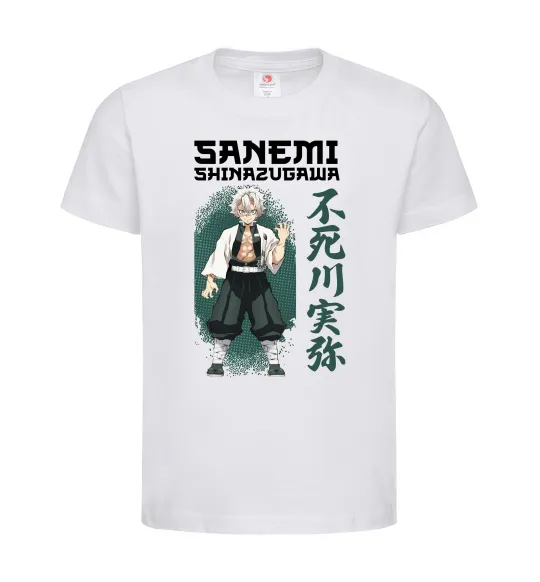 Детская футболка Demon Slayer Sanemi Белый фото
