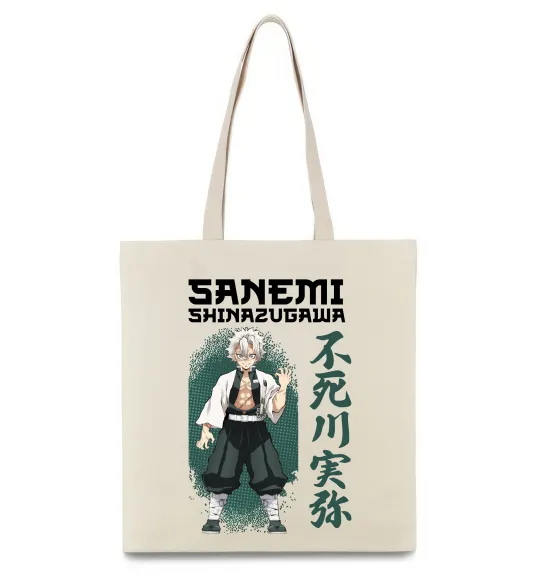 Еко-сумка Demon Slayer Sanemi Бежевий фото