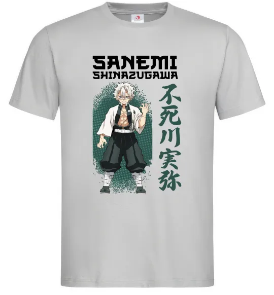 Мужская футболка Demon Slayer Sanemi Серый фото