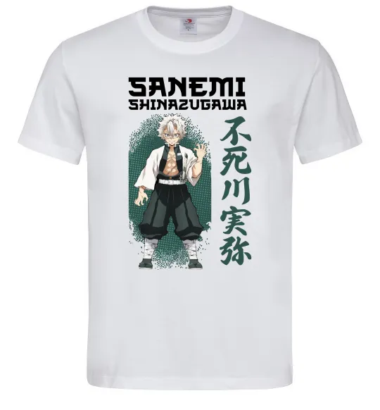 Мужская футболка Demon Slayer Sanemi Белый фото