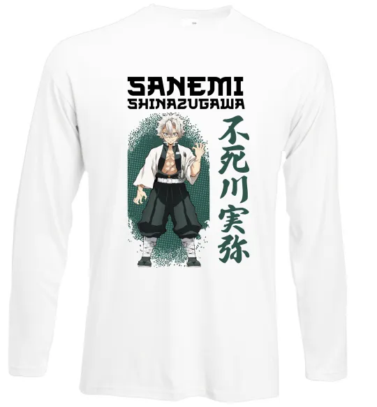 Лонгслив Demon Slayer Sanemi Белый фото