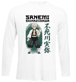 Лонгслів Demon Slayer Sanemi Білий фото