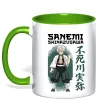 Чашка с цветной ручкой Demon Slayer Sanemi Зеленый фото