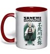 Чашка с цветной ручкой Demon Slayer Sanemi Красный фото