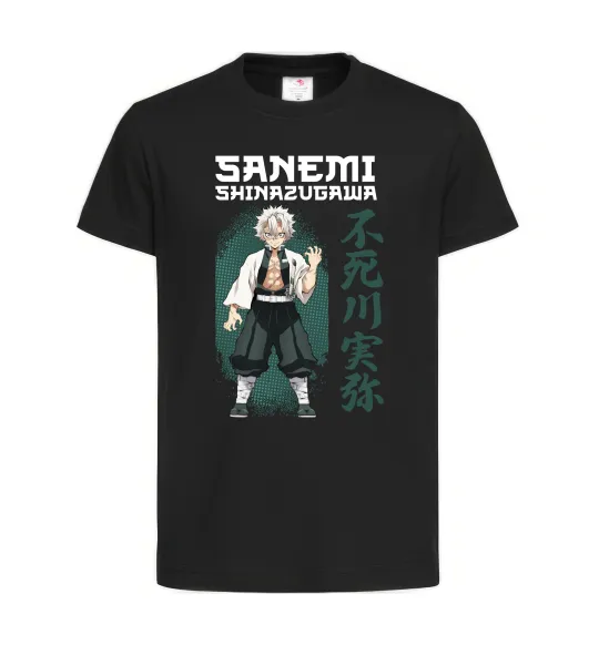 Детская футболка Demon Slayer Sanemi Черный фото