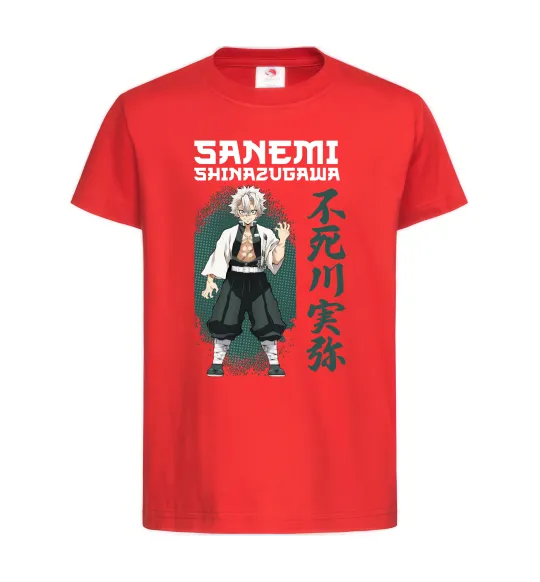 Детская футболка Demon Slayer Sanemi Красный фото