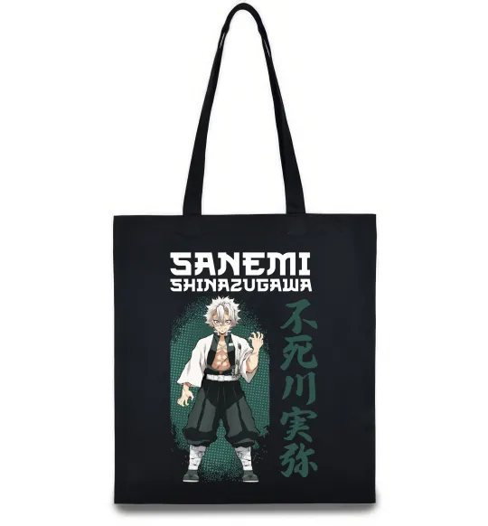 Еко-сумка Demon Slayer Sanemi Чорний фото