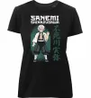 Женская премиум футболка Demon Slayer Sanemi Черный фото