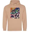 Мужская толстовка (худи) Demon Slayer Постер Песочный фото