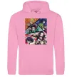 Женская толстовка (худи) Demon Slayer Постер Розовый фото
