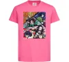 Детская футболка Demon Slayer Постер Ярко-розовый фото