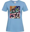 Женская футболка Demon Slayer Постер Голубой фото