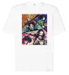 Футболка Оверсайз Demon Slayer Постер Білий фото