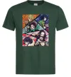Мужская футболка Demon Slayer Постер Темно-зеленый фото