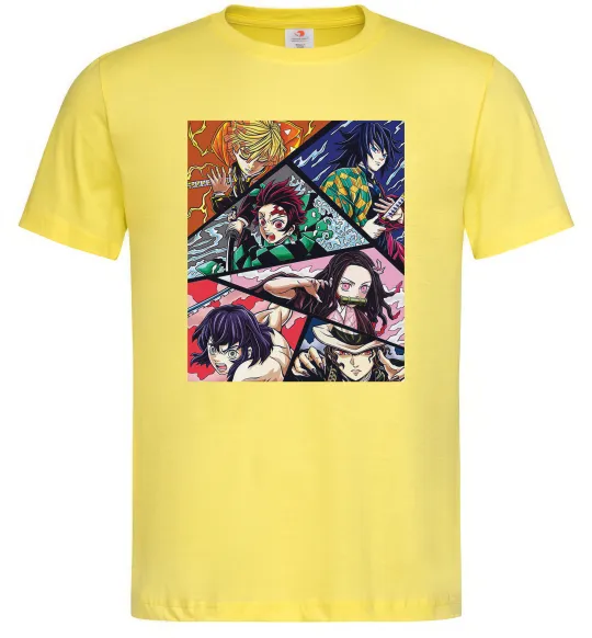 Мужская футболка Demon Slayer Постер Лимонный фото