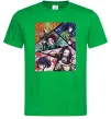 Мужская футболка Demon Slayer Постер Зеленый фото