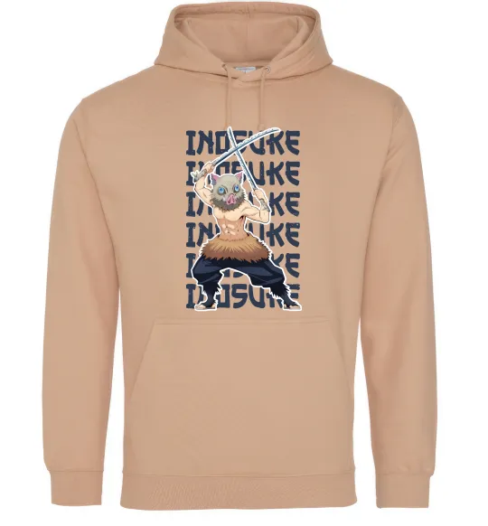 Женская толстовка (худи) Demon Slayer Inosuke Песочный фото