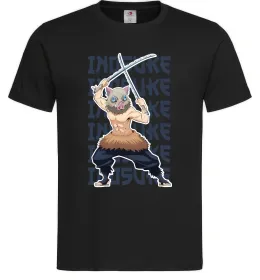 Мужская футболка Demon Slayer Inosuke Черный фото