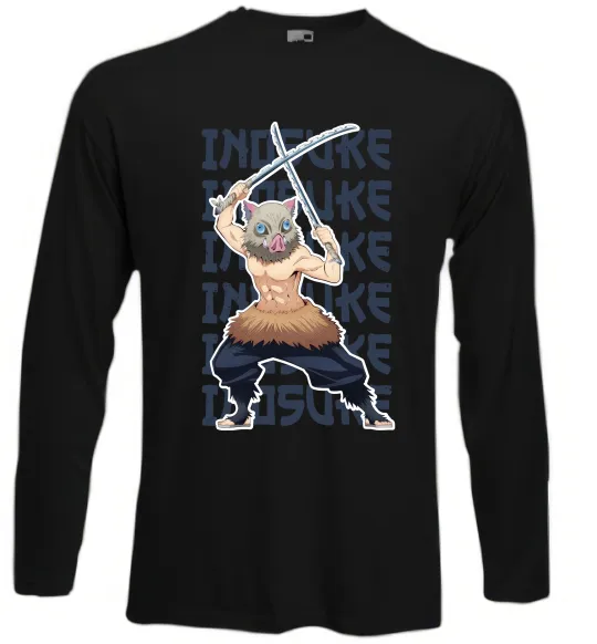 Лонгслив Demon Slayer Inosuke Черный фото