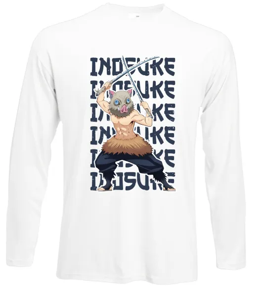 Лонгслив Demon Slayer Inosuke Белый фото