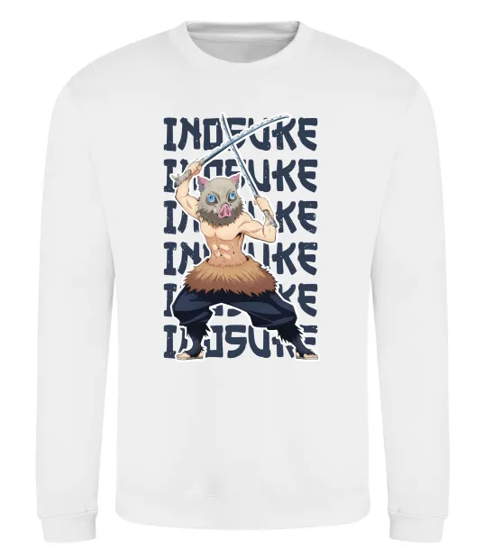 Свитшот Demon Slayer Inosuke Белый фото