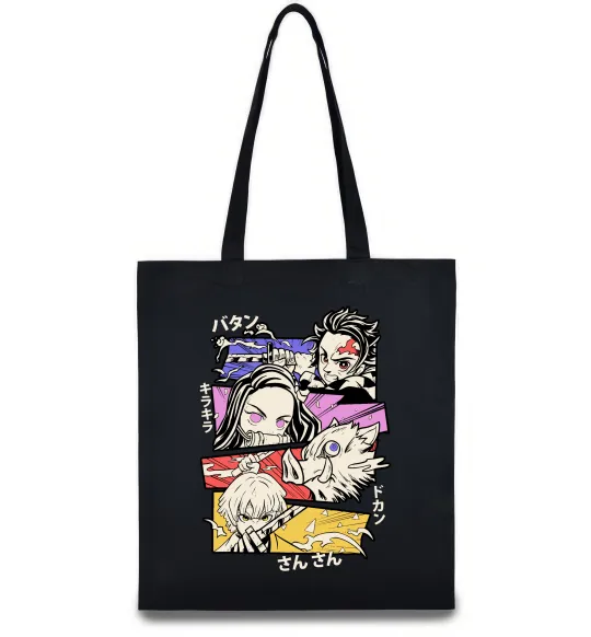 Эко-сумка Demon Slayer Manga Черный фото