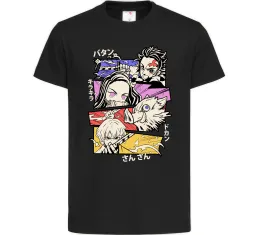 Детская футболка Demon Slayer Manga Черный фото
