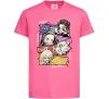 Дитяча футболка Demon Slayer Manga Яскраво-рожевий фото