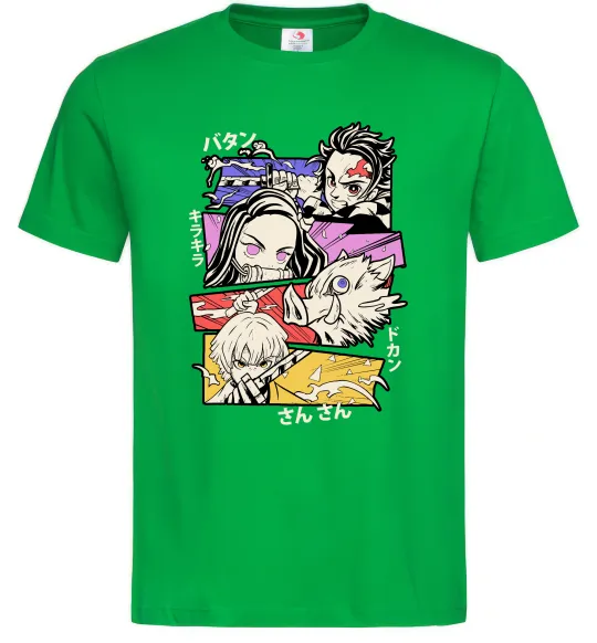 Чоловіча футболка Demon Slayer Manga Зелений фото