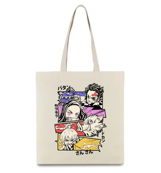 Эко-сумка Demon Slayer Manga Бежевый фото