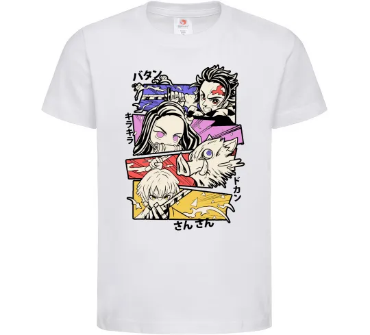 Дитяча футболка Demon Slayer Manga Білий фото