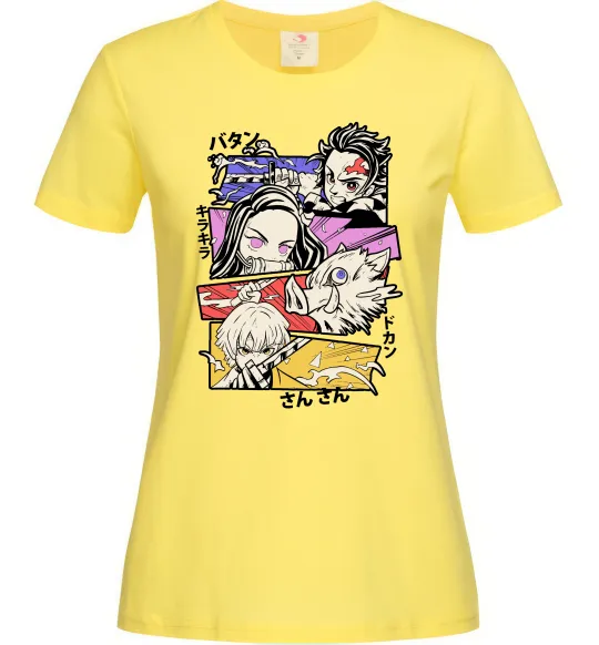 Женская футболка Demon Slayer Manga Лимонный фото