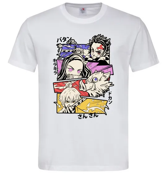 Чоловіча футболка Demon Slayer Manga Білий фото