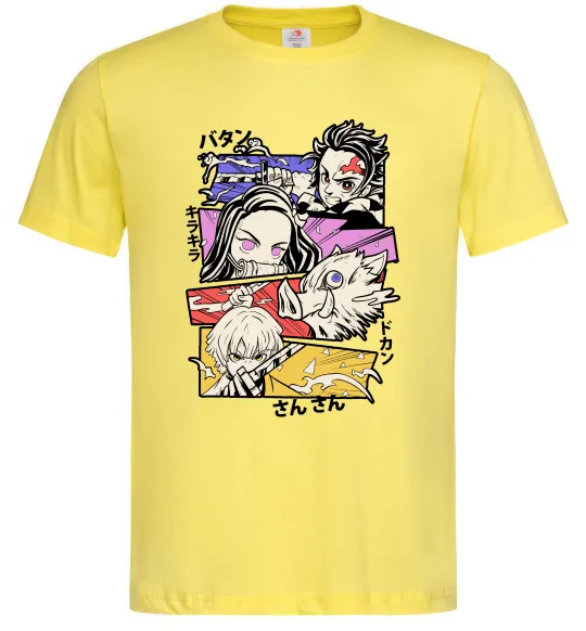 Чоловіча футболка Demon Slayer Manga Лимонний фото