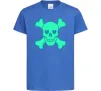 Детская футболка Череп люмінесцентний Ярко-синий фото