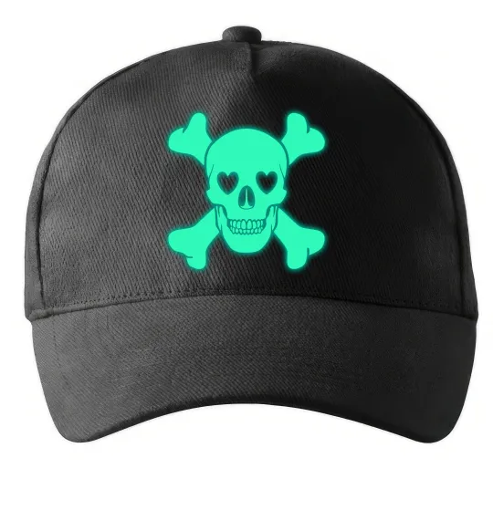 Кепка Череп люмінесцентний Черный фото