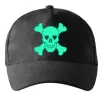 Кепка Череп люмінесцентний Черный фото