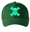 Кепка Череп люмінесцентний Темно-зеленый фото
