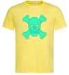 Мужская футболка Череп люмінесцентний Лимонный фото