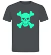 Мужская футболка Череп люмінесцентний Графит фото