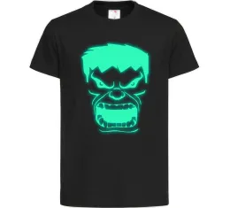Дитяча футболка Халк Люмінесцентний Чорний фото