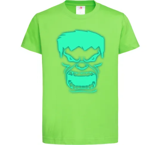 Дитяча футболка Халк Люмінесцентний Лаймовий фото