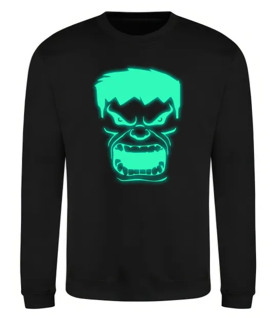 Свитшот Халк Люмінесцентний Черный фото